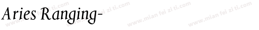 Aries Ranging字体转换